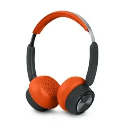 Moss Bluetooth Over-Ear Headphones with up to 65 Hour Battery Life and USB-C Charging - Orange